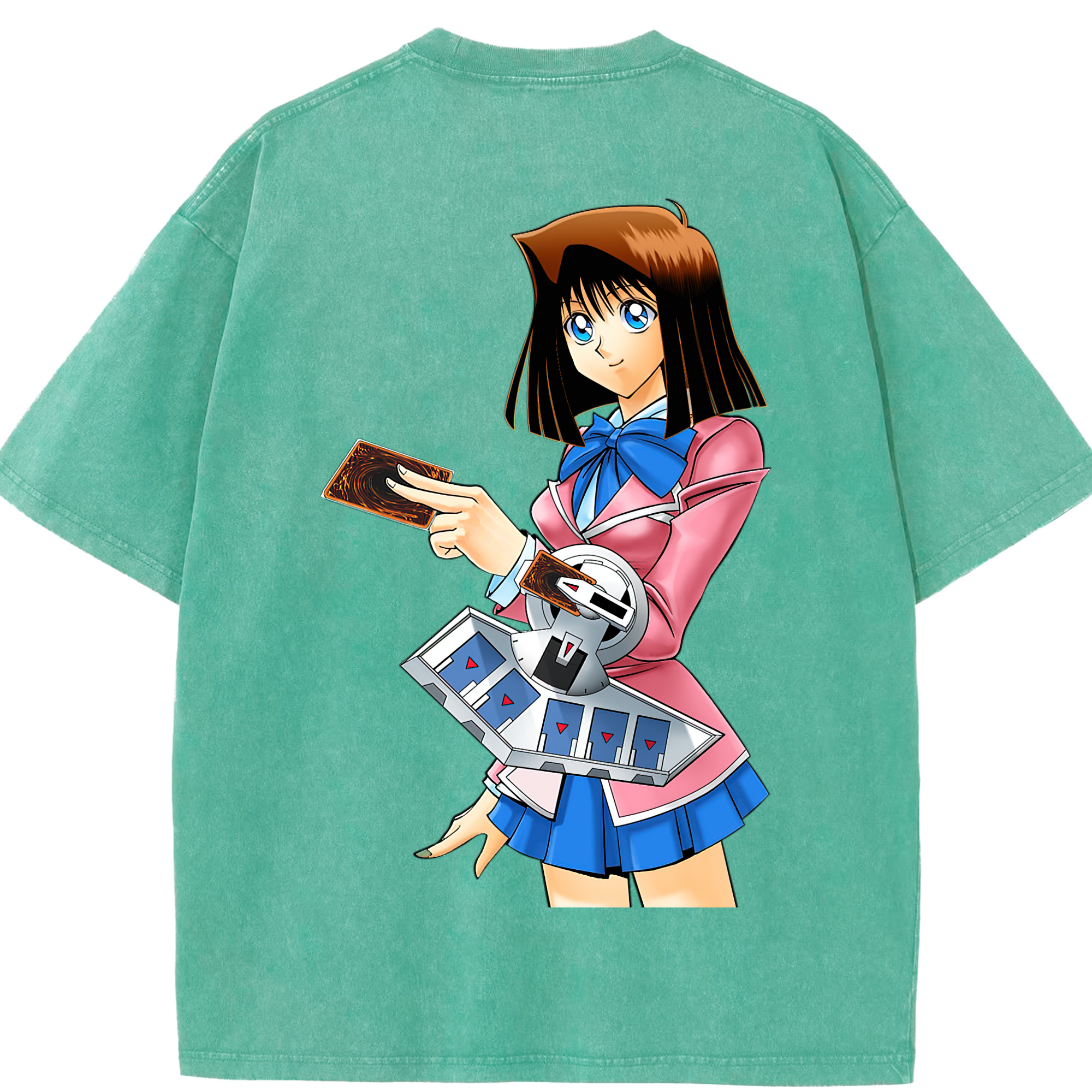 （画像用） 遊☆戯☆王 Yu-Gi-Oh! 綿100% ヴィンテージ風 半袖Tシャツ（背面プリント）
